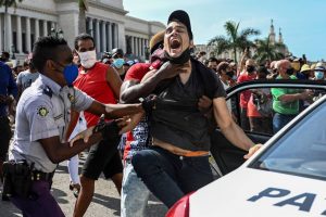 Protestas en Cuba contra la dictadura